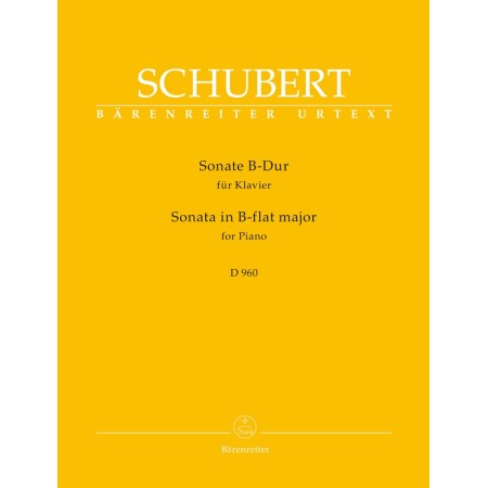 Schubert Sonate D960 partition piano