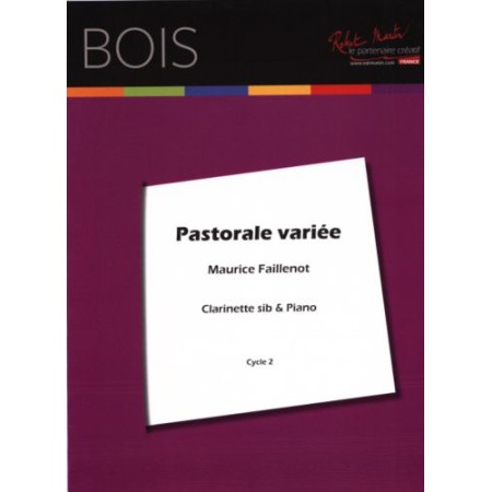 Maurice Faillenot Pastorale Variée partition clarinette