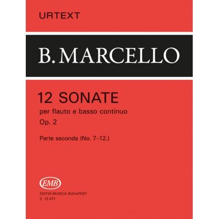 Marcello 12 sonates volume 2 partitions flûte